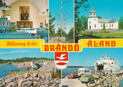 KIRKKOKORTTI - ÅLAND - BRÄNDÖN KIRKKO - 2