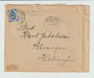 V 1910, Kirje Postivaunu n:o 6