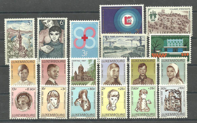 LUXEMBURG erä vanhempia postituoreita 1960-l **