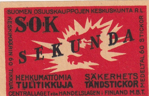 SOK,  SEKUNDA, Suomen Osuukaupojen Keskuskunta r.l.  3/14