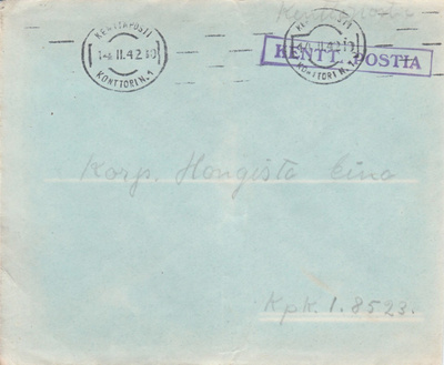 1942, Kirje Kenttäpostia, Kenttäpostikonttori 1