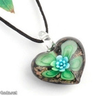 1035 .. Murano Käsintehty Lampwork Taidelasi .. Kaulakoru - pikkukuva 4