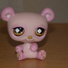 LITTLEST PET SHOP vaaleanpunainen PANDA, KARHU #899 - pikkukuva 1