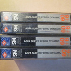 neljä Agfa Super Ferro Dynamic 60+6 c-kasettia - pikkukuva 1
