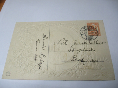 1928 Kuisema (Pälkäne) kohopainokortilla