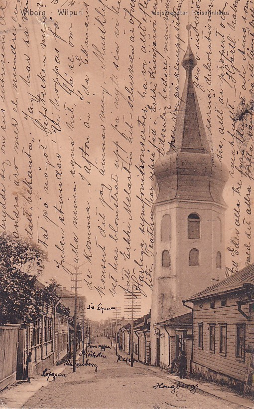 LUOVUTETTU ALUE VIIPURI KEISARINKATU KULKENUT1908