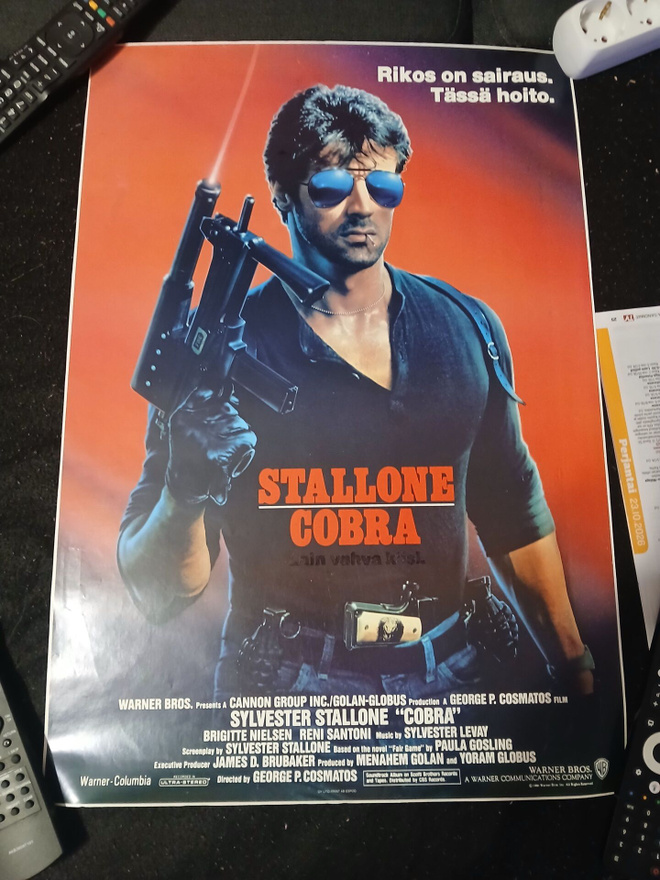 Stallone Cobra Elokuvajuliste