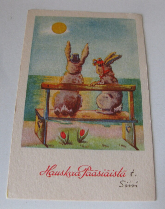 Pääsiäiskortti 1940-luvulta