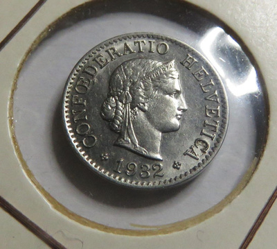 Sveitsi 5 rappen 1932