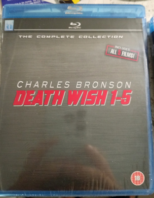 Charles Bronson Death Wish 1-5 Bluray import Collection