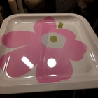 Marimekko pinkki Unikko lautanen - pikkukuva 3