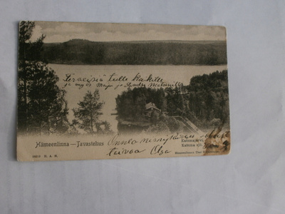 Hämeenlinna, Katumajärvi, vanha mv kortti, p. 1903