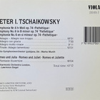 Tchaikovsky CD Symphonie No 6 Pathetique + Romeo And Juliet - pikkukuva 2