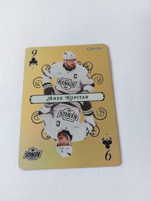 2025-26 O-Pee-Chee Playing Cards #9CLUBS Anze Kopitar