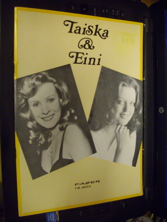 Nuottikirja :  Taiska &  Eini ( 1978 Fazer ) SIS.PK!