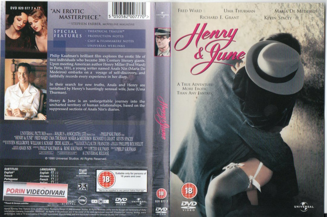Henry Ja June	(75 405)	k2	-GB-	DVD			fred ward	1990