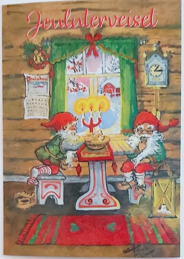 "Tontut ja joulupiparit"-UUSI JOULUKORTTI