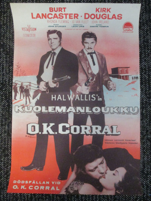 Kuolemanloukku O.K. Corral (1957) - vanha elokuvajuliste