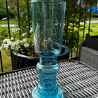 Riihimäen Lasi turkoosi maljakko 27 cm – vintage Suomi - pikkukuva 2