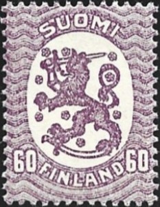 1921 M-17 Saarinen 60 p punaisen lila ** LaPe 103 f A