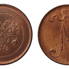 2x 5 penniä 1917 I / II - hienokuntoiset! - pikkukuva 2