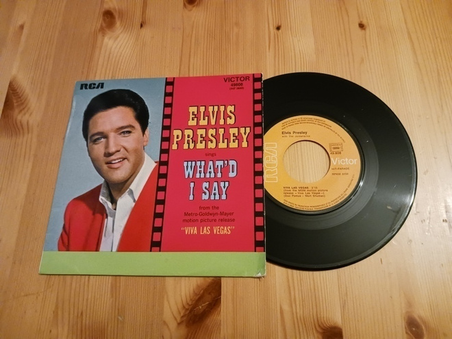 Elvis Presley – What'd I Say 7" ps 1971 Ranska