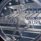 Olympialaiset Paavo Nurminen 1924. 1 Dollar. Hopeavärinen. - pikkukuva 2