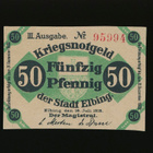 Saksa Notgeld 50 Pfennig, Elbing 16.7.1918 - pikkukuva 1