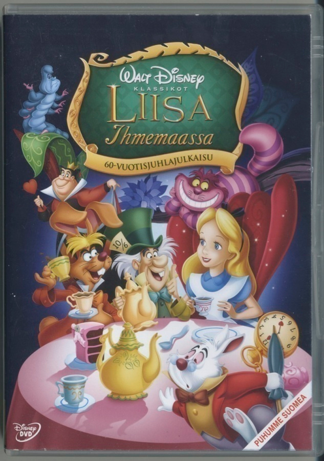 Walt Disney’n LIISA IHMEMAASSA – MINT - Suomi-DVD 1951/2009