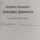 Stephen Kuusisto : Sokeiden planeetta (signeerattu) - pikkukuva 3