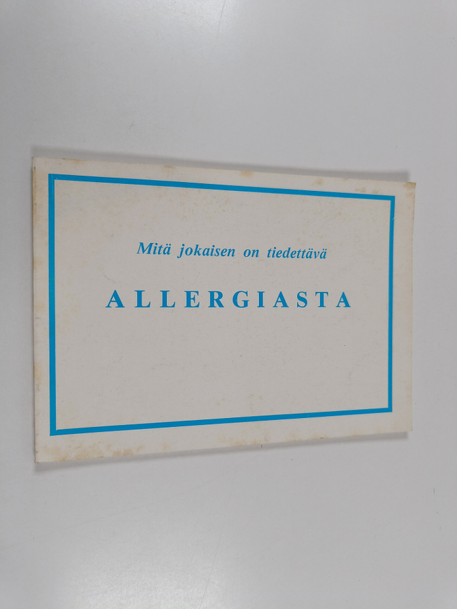 Klaus A. J. Järvinen : Mitä jokaisen on tiedettävä allerg...