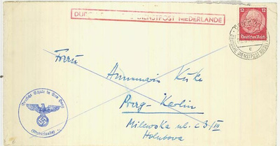 Saksa Mi 519 yksin "Deutsche Dienstpost Niederlande"