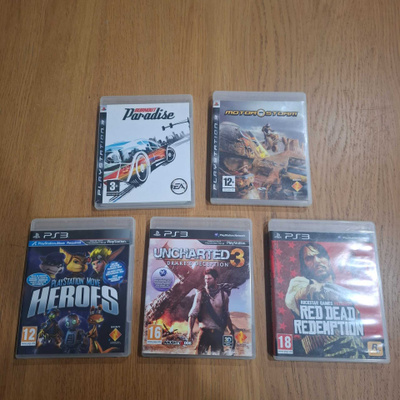 PS3 pelit 5 kpl CIB
