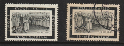 1941 Pres. Kallion surumerkki leimattuna ja **