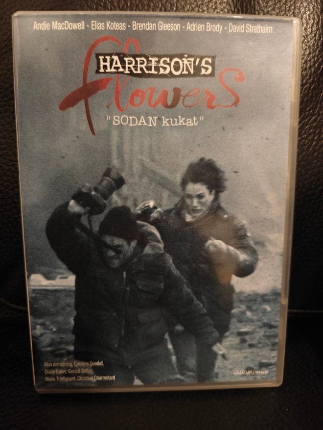 Sodan kukat - Harrison's Flowers (2000) DVD Suomijulkaisu