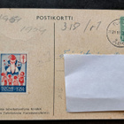 Martta Wendelin,  Hy 318 R1, kulkenut 1954, joulumerkki - pikkukuva 2