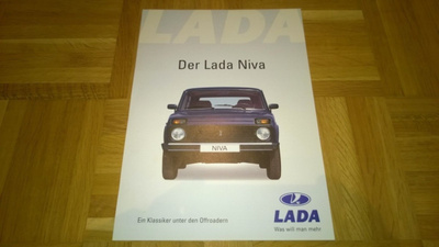 Esite Lada Niva noin vuodelta 2001