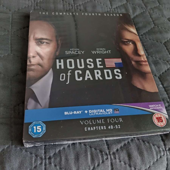 House Of Cards Kausi 4 Blu-ray **muoveissa**