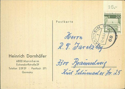 Bund Mi 491 kortilla