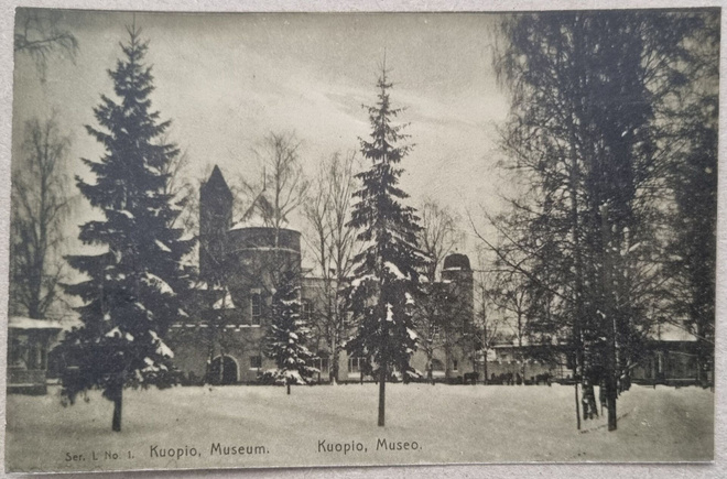 Kuopio museo postikortti+nega
