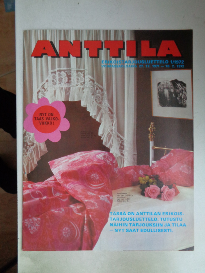 Anttila - Erikoistarjousluettelo N:o 1/1972 (12.5)