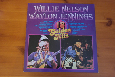 Willie Nelson & Waylon Jennings:18 Golden Hits LP.