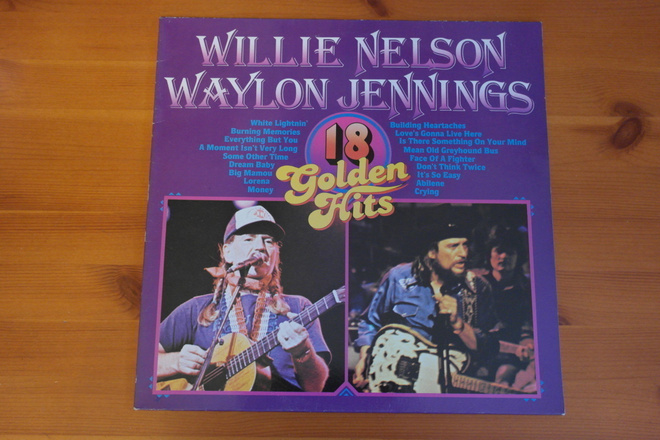 Willie Nelson & Waylon Jennings:18 Golden Hits LP.