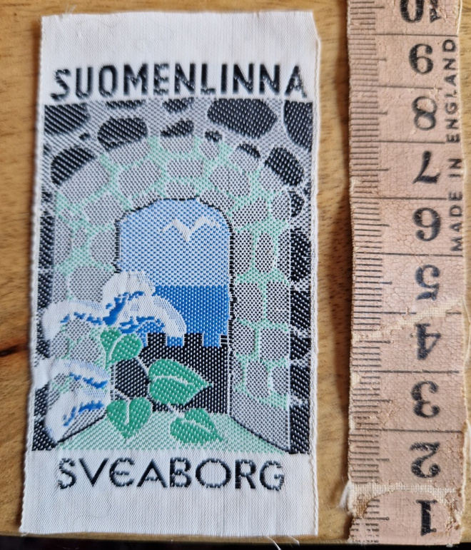 Suomenlinna/ Sveaborg vintage kangasmerkki