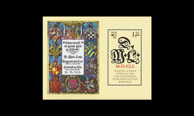 DDR 2833BL73 ** Martin Luther (1983)