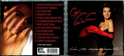 ARJA KORISEVA . CD-LEVY . KUN ILTA SAAPUU KAUPUNKIIN