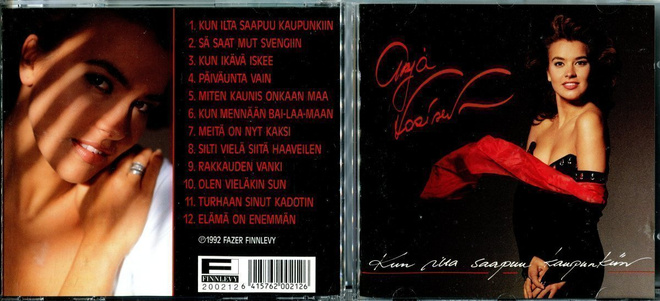 ARJA KORISEVA . CD-LEVY . KUN ILTA SAAPUU KAUPUNKIIN