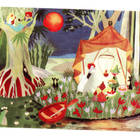 °°MUUMIT SALAISELLA SAARELLA°° -KORTTI /(Koko n.20,9x14,7cm) - pikkukuva 1