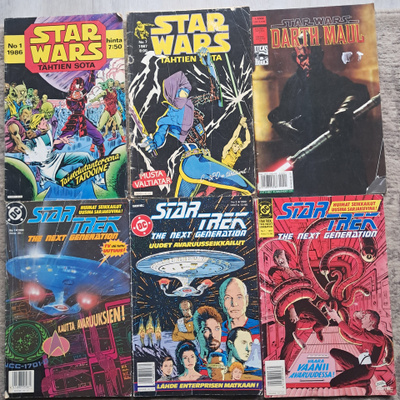 Star Wars / Star Trek 6 kpl