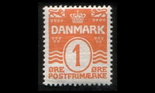 Tanska 42 * Aaltoviiva 1 öre (1905)